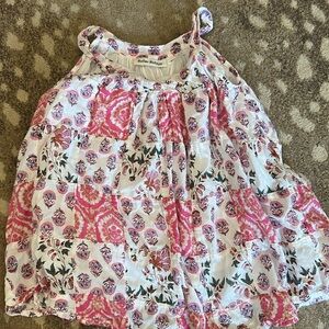 Roller Rabbit Pink and White Patterned Dress